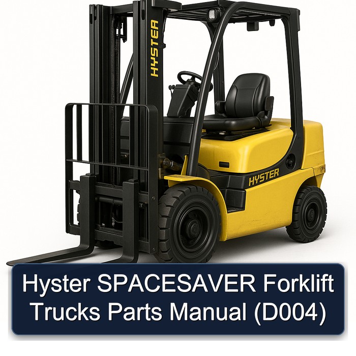 Hyster SPACESAVER S3.50XL (S70XL) S4.00XL (S80XL) S4.50XL (S100XL) S5.00XL (S110XL) S5.50XLS (S120XLS) S5.50XL (S120XL) Forklift Trucks Parts Manual (D004)