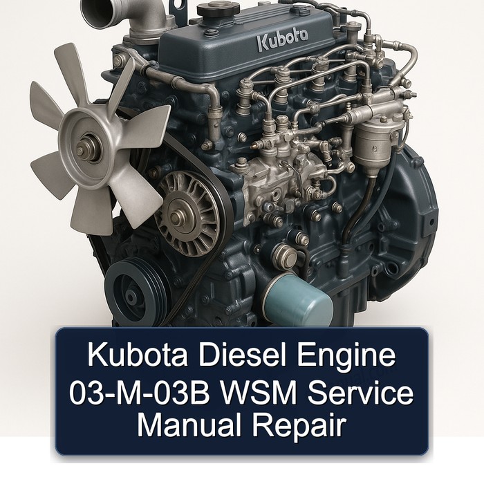 Kubota Dieselmotor 03-M-03B WSM Servicehandbuch