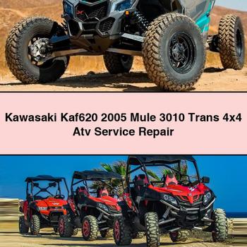 Kawasaki Kaf620 2005 Mule 3010 Trans 4x4 Atv Manual de servicio y reparación