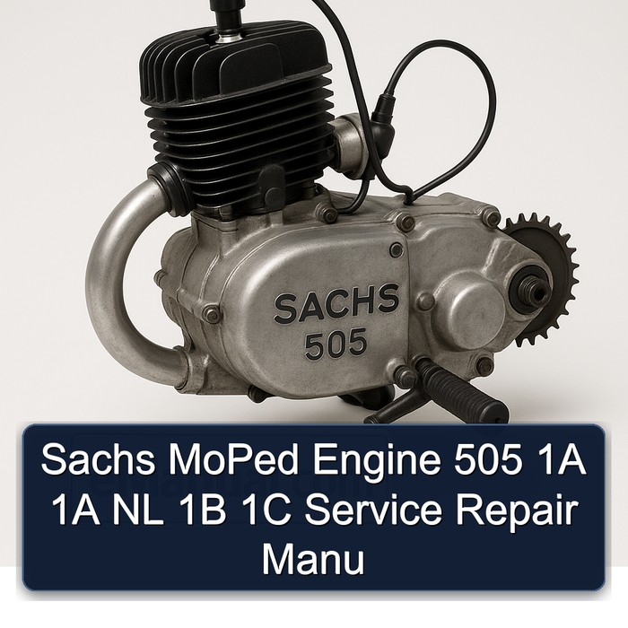 Sachs Moped Motor 505 1A 1A NL 1B 1C Service-Reparaturanleitung