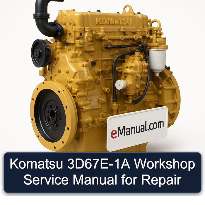 Komatsu 3D67E-1A Workshop Service Manual for Repair 