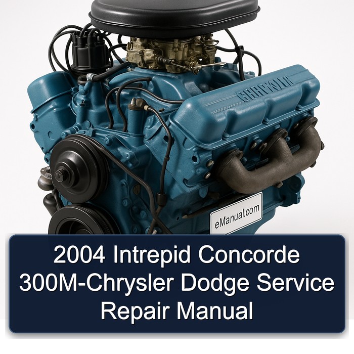 2004 Intrepid Concorde 300M-Chrysler Dodge Manual de servicio y reparación