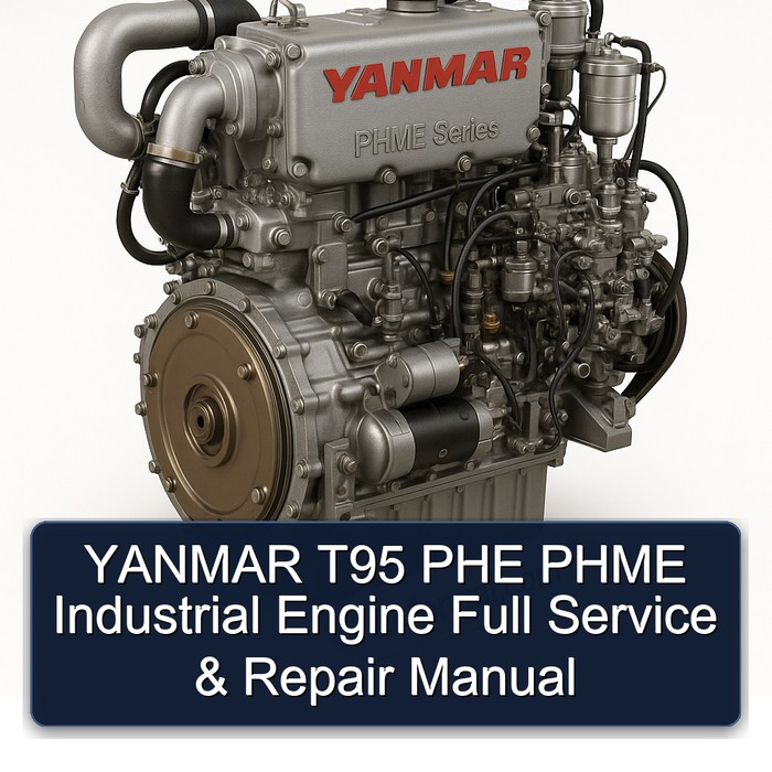 Manual de Servicio y Reparación Completo del Motor Industrial YANMAR T95 PHE PHME