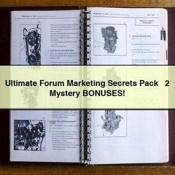 Ultimate Forum Marketing Secrets Pack + 2 Mystery Bonuses PDF Download