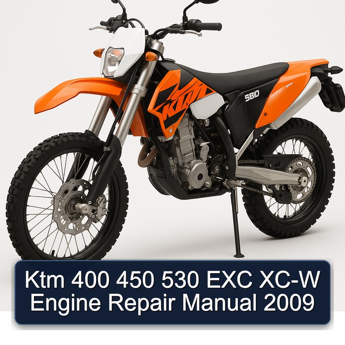 Ktm 400 450 530 EXC XC-W Engine Repair Manual 2009