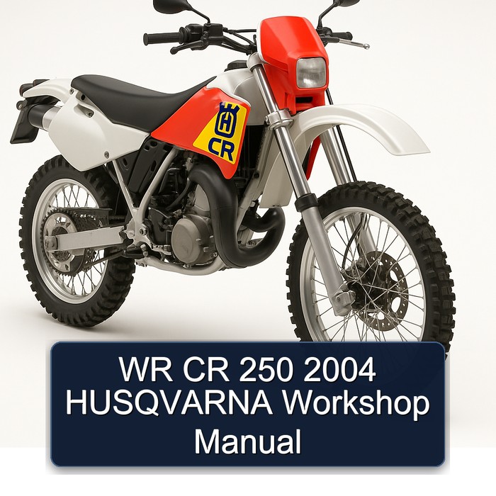 WR CR 250 2004 HUSQVARNA Workshop Manual