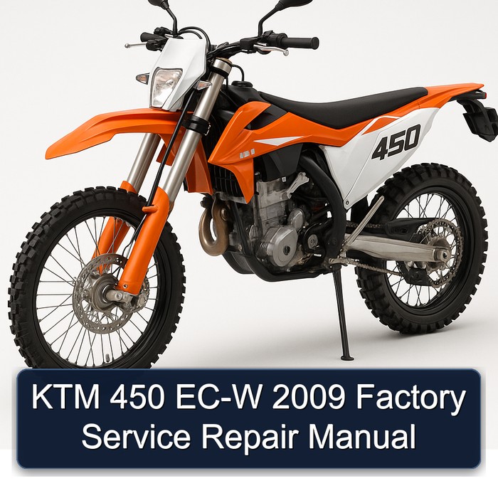 KTM 450 EC-W 2009 Factory Manual de servicio y reparación