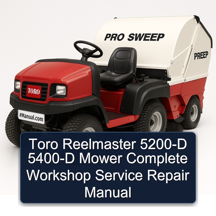Toro Reelmaster 5200-D 5400-D Mower Complete Workshop Service Repair Manual