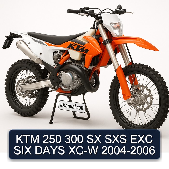 KTM 250 300 SX SXS EXC SIX DAYS XC-W 2004-2006