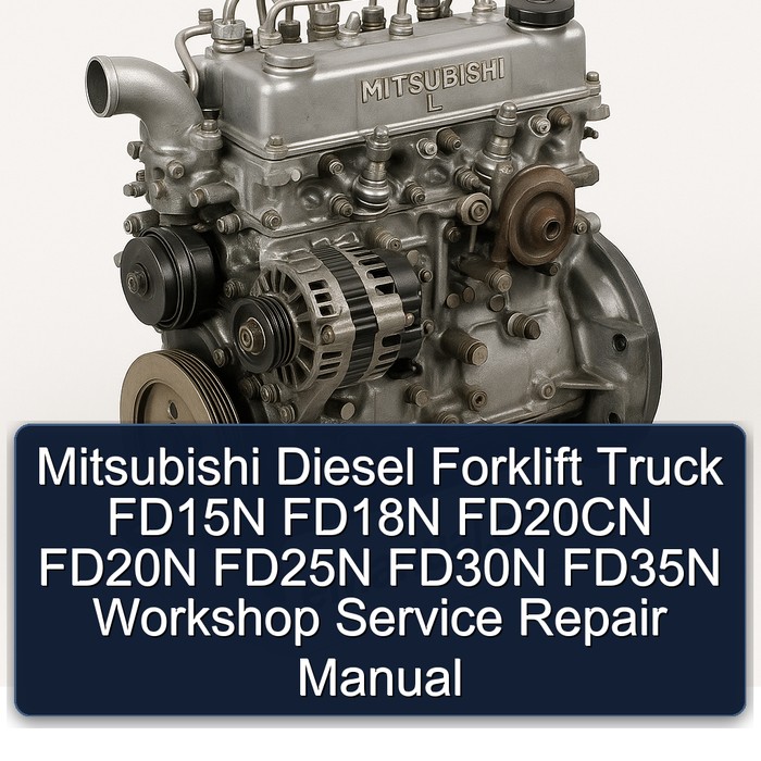 Manual de Servicio y Reparación para Montacargas Diésel Mitsubishi FD15N, FD18N, FD20CN, FD20N, FD25N, FD30N, FD35N