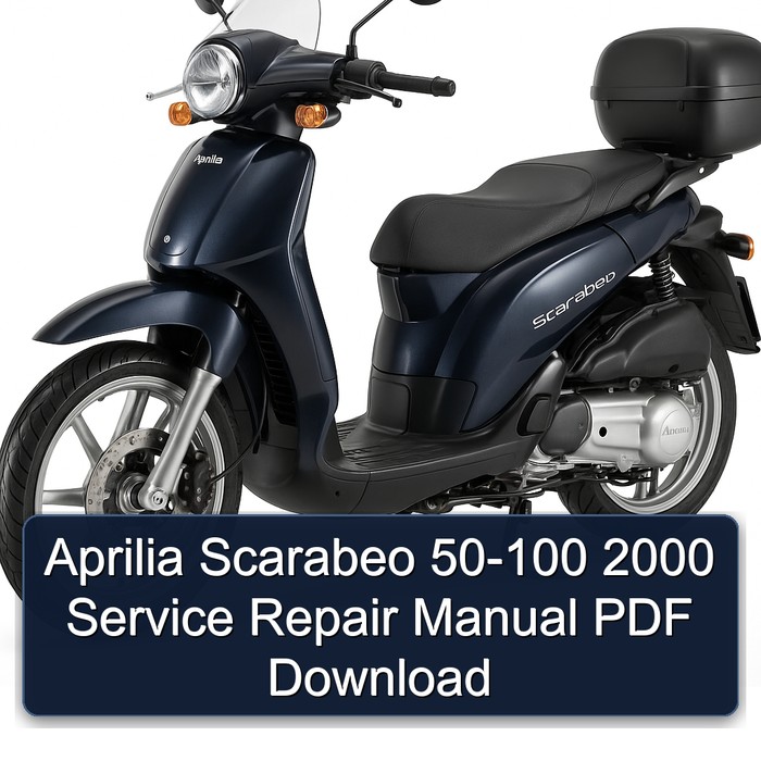 Aprilia Scarabeo 50-100 2000 Manual de servicio y reparación PDF Download
