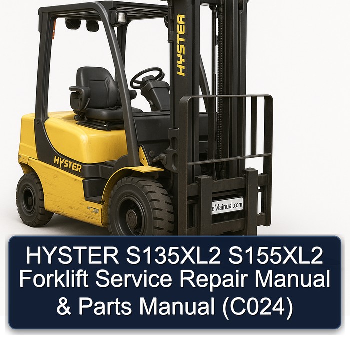 HYSTER S135XL2 S155XL2 Forklift Manual de servicio y reparación & Parts Manual (C024)