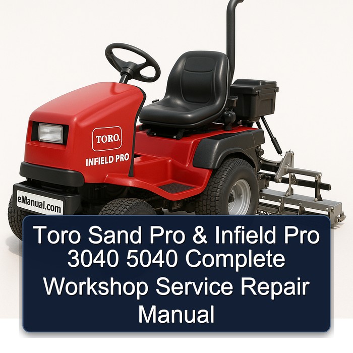 Toro Sand Pro & Infield Pro 3040 5040 Complete Workshop Service Repair Manual