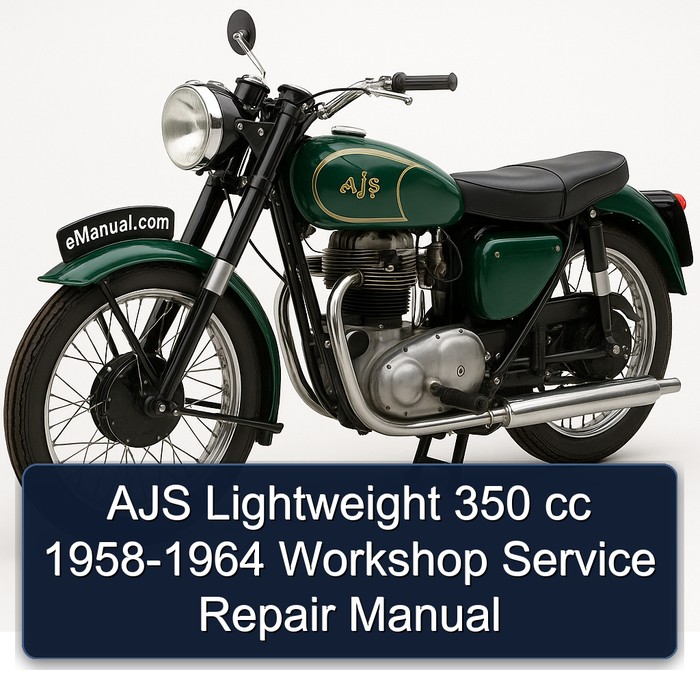 AJS Lightweight 350 cc 1958-1964 Workshop Manual de servicio y reparación