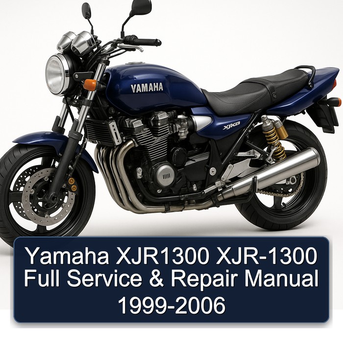 Yamaha XJR1300 XJR-1300 Full Manual de servicio y reparación 1999-2006