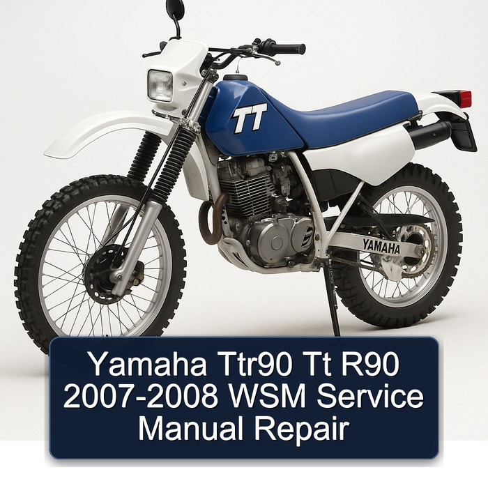 Yamaha Ttr90 Tt R90 2007-2008 WSM Service Manual Repair