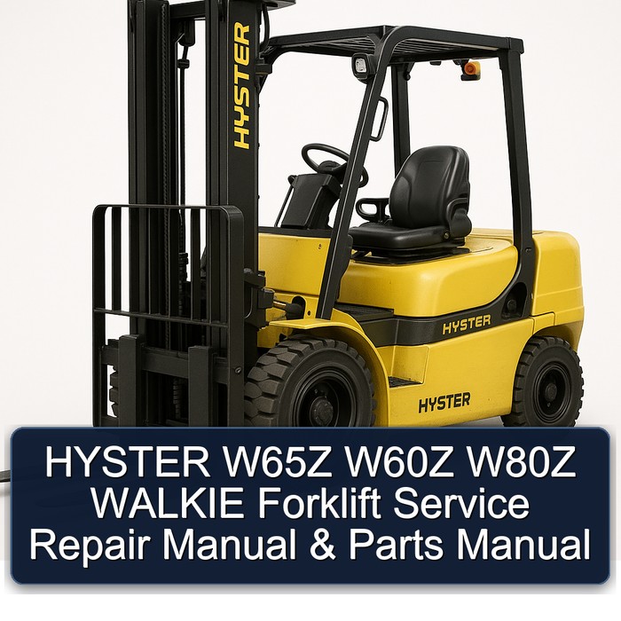 Manual de Servicio y Reparación de Carretillas Elevadoras Hyster W65Z, W60Z, W80Z