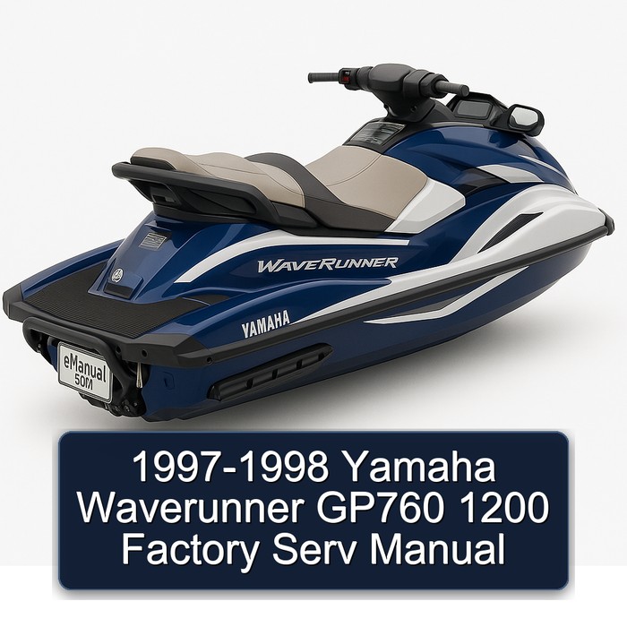 1997-1998 Yamaha Waverunner GP760 1200 Factory Serv Manual