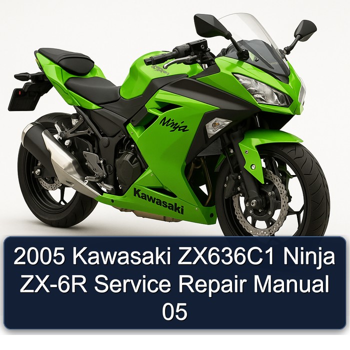 2005 Kawasaki ZX636C1 Ninja ZX-6R Manual de servicio y reparación 05