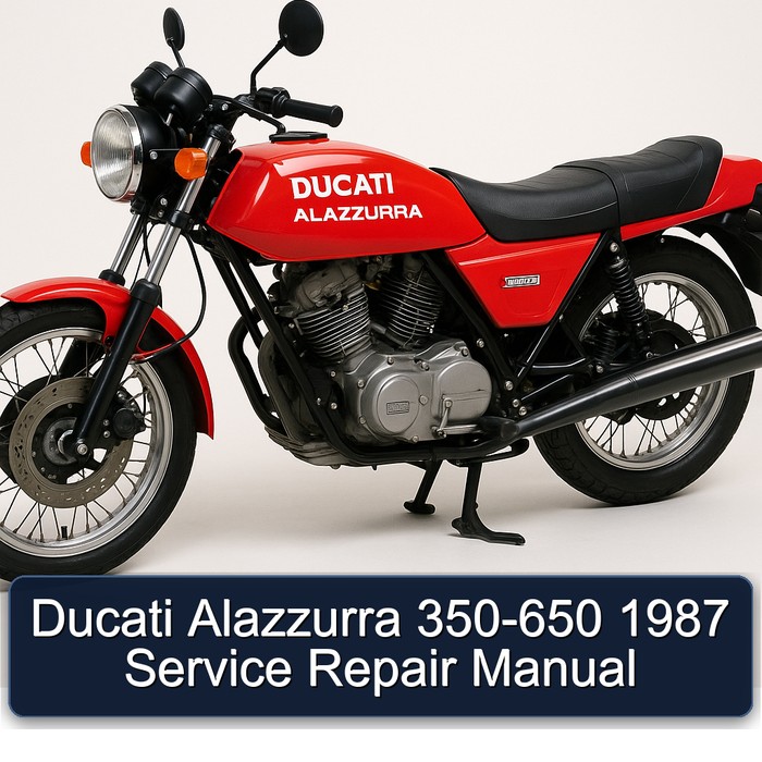 Ducati Alazzurra 350-650 1987 Manual de servicio y reparación