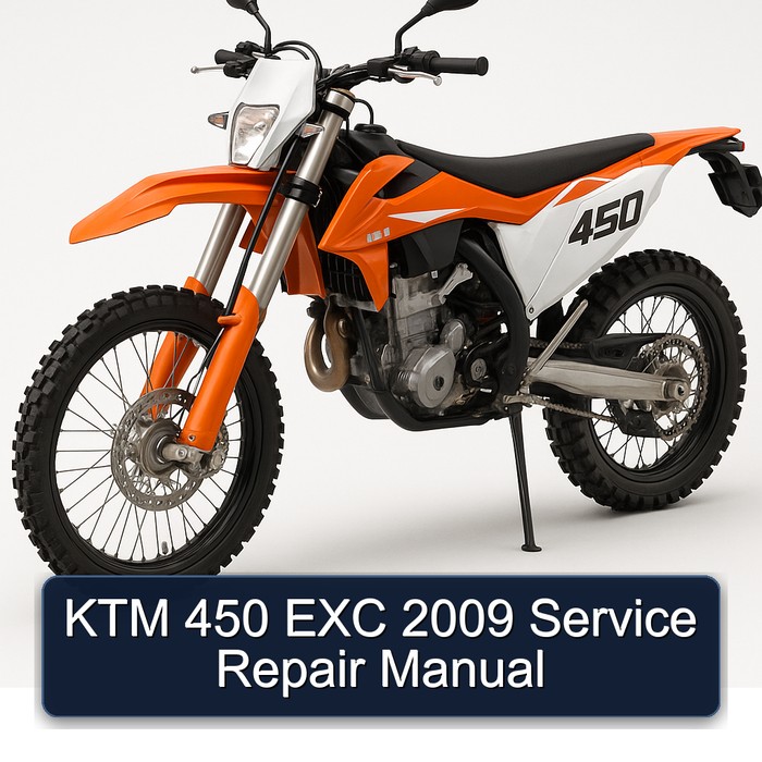 KTM 450 EXC 2009 Manual de servicio y reparación