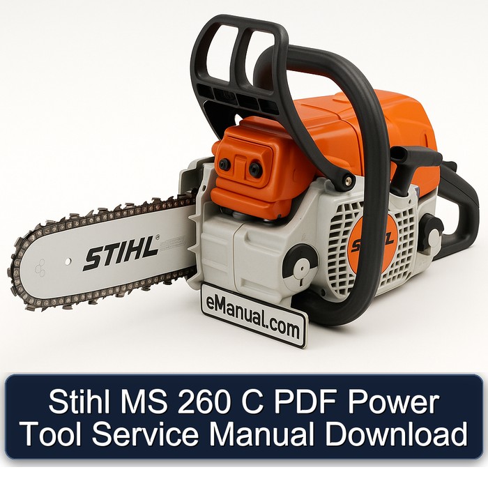 Stihl MS 260 C PDF Power Tool Service Manual Download