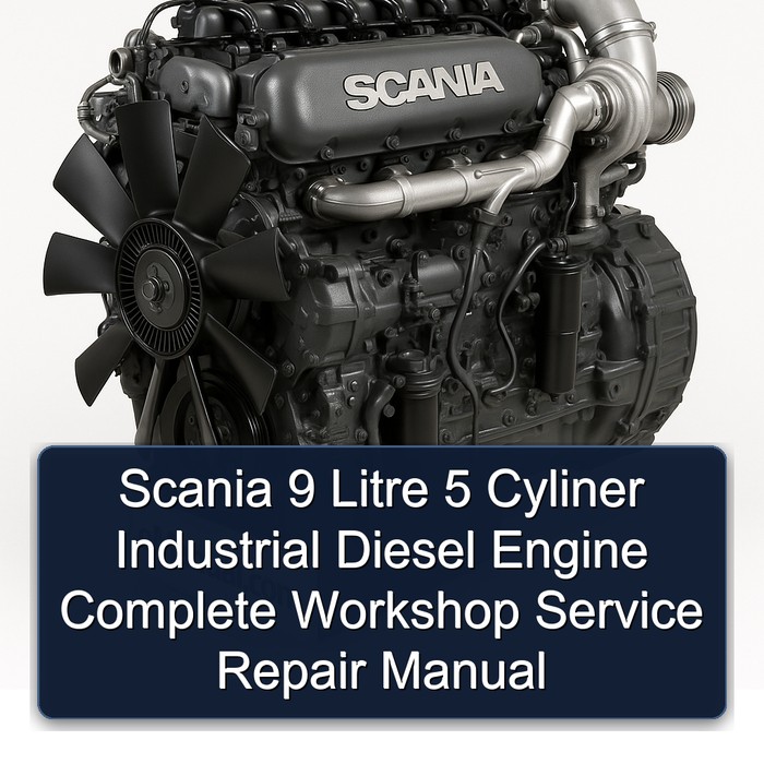 Manual de Servicio y Reparación del Motor Diesel Industrial Scania de 9 Litros y 5 Cilindros