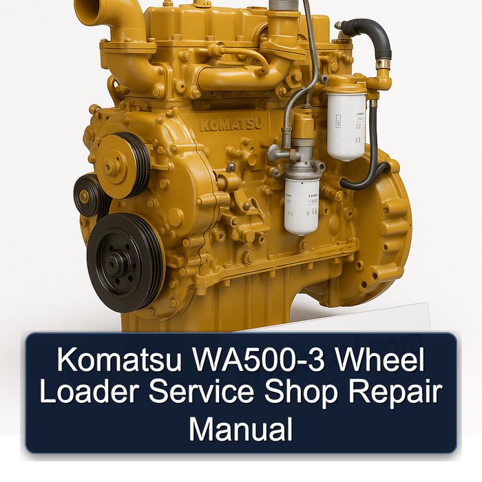 Komatsu WA500-3 Wheel Loader Service Shop Repair Manual