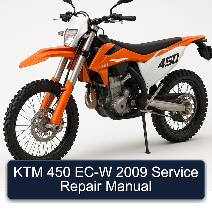 KTM 450 EC-W 2009 Manual de servicio y reparación