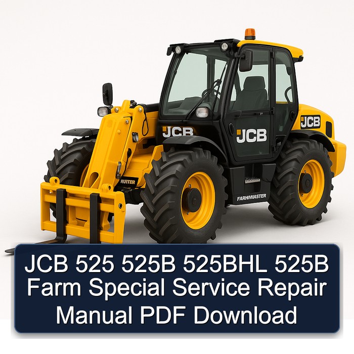 JCB 525 525B 525BHL 525B Farm Special Service Repair Manual PDF Download