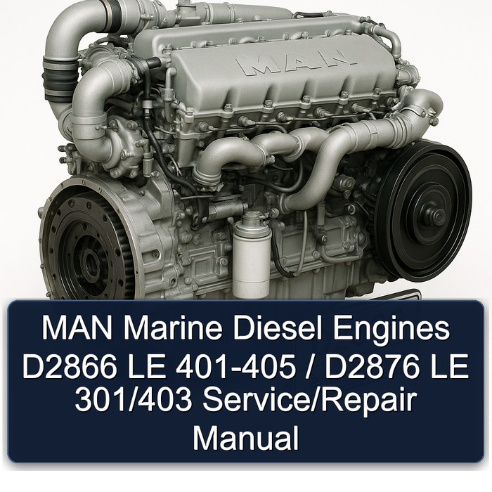 MAN Marine Diesel Engines D2866 LE 401-405 / D2876 LE 301/403 Service/Repair Manual