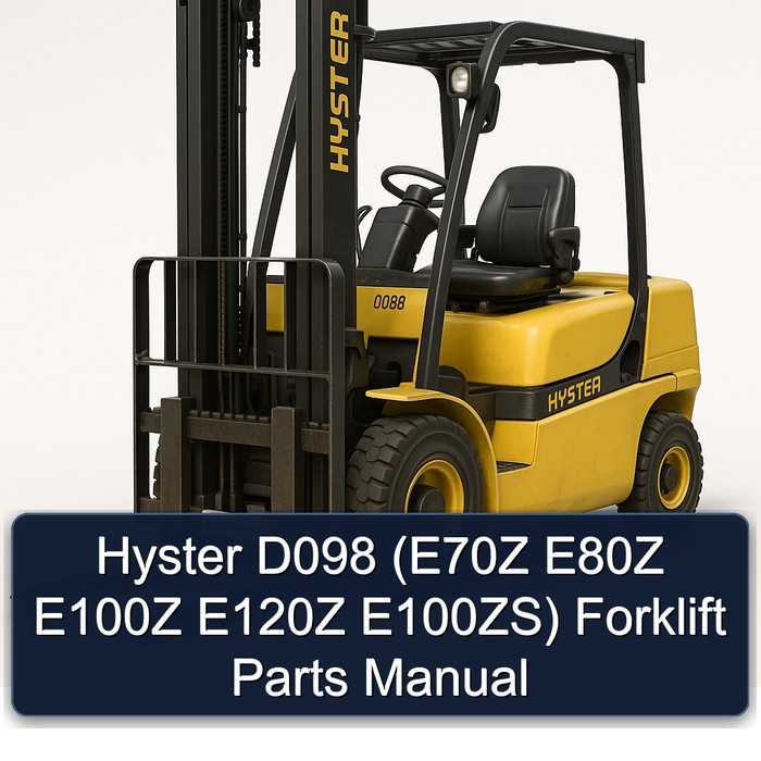 Manual de Piezas para Carretillas Elevadoras Hyster D098 (E70Z, E80Z, E100Z, E120Z, E100ZS)