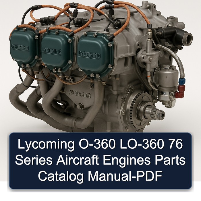 Lycoming O-360 LO-360 76 Series Aircraft Engines Parts Catalog Manual-PDF 