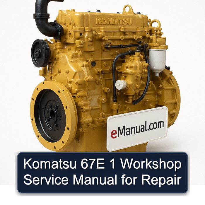 Komatsu 67E 1 Workshop Service Manual for Repair