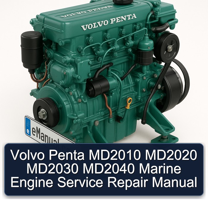 Volvo Penta MD2010 MD2020 MD2030 MD2040 Marine Engine Manual de servicio y reparación