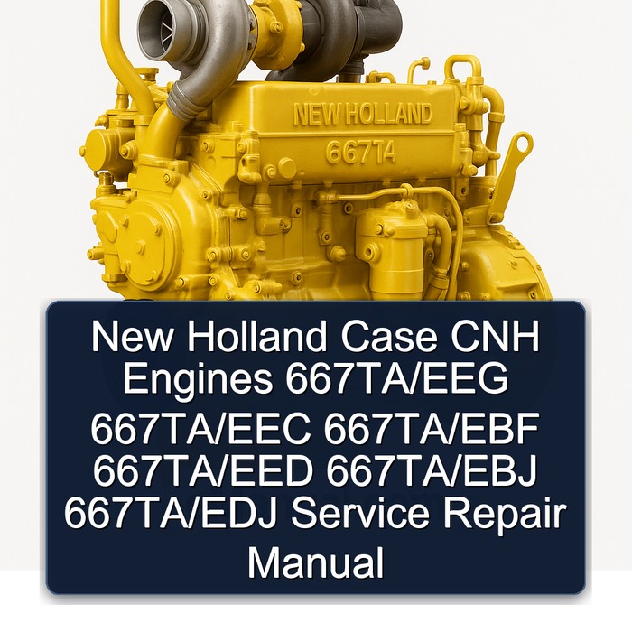 New Holland Case CNH Engines 667TA/EEG 667TA/EEC 667TA/EBF 667TA/EED 667TA/EBJ 667TA/EDJ Service Repair Manual 