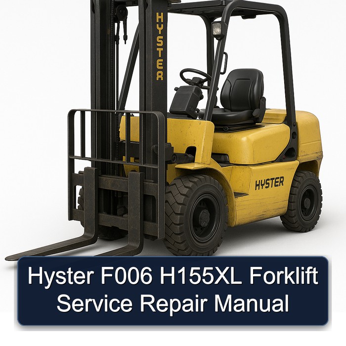 Manual de Servicio y Reparación de la Carretilla Elevadora Hyster F006 H155XL