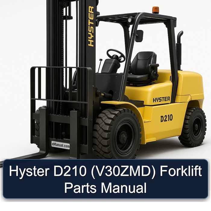 Manual de Partes para Montacargas Hyster D210 (V30ZMD)