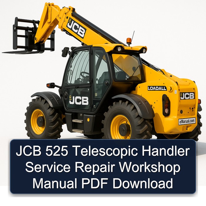 JCB 525 Telescopic Handler Service Repair Workshop Manual PDF Download