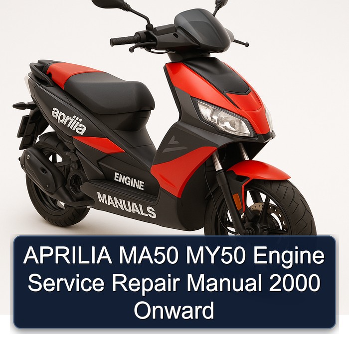 APRILIA MA50 MY50 Engine Manual de servicio y reparación 2000 Onward