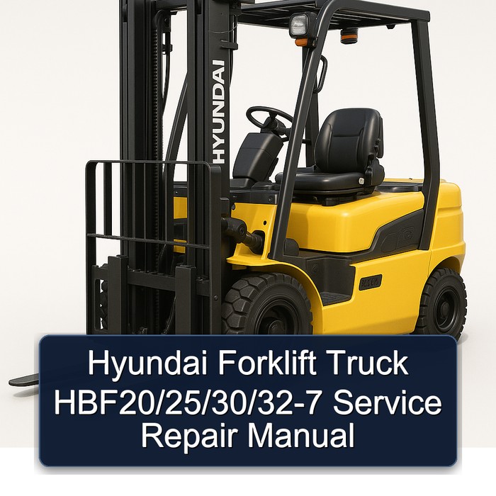 Hyundai Gabelstapler HBF20/25/30/32-7 Reparaturhandbuch