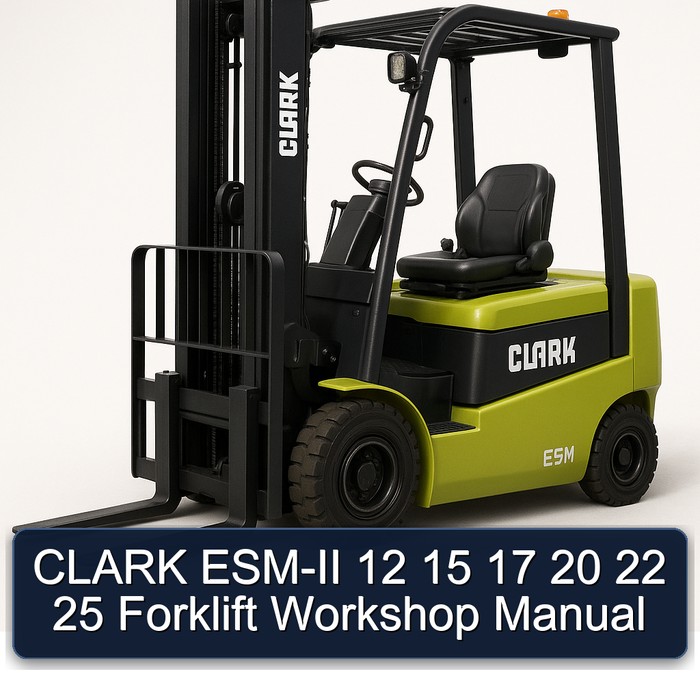 Gabelstapler-Werkstatt-Handbuch CLARK ESM-II 12/15/17/20/22/25