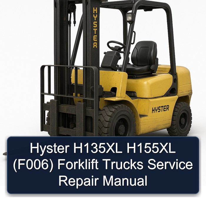 Manual de Servicio y Reparación de Montacargas Hyster H135XL H155XL (F006)