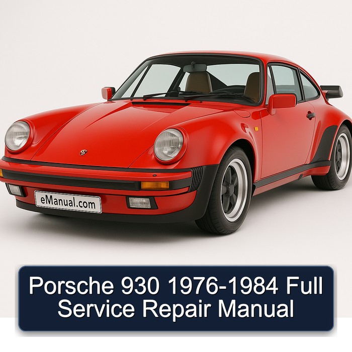 Porsche 930 1976-1984 Full Manual de servicio y reparación