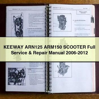 2006 Keeway ARN125 ARM150 Scooter Workshop Service Repair Manual PDF Download