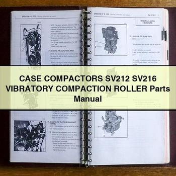 CASE COMPACTORS SV212 SV216 VIBRATORY COMPACTION Roller Parts Manual 