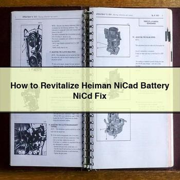 How to Revitalize Heiman Nicad Battery Nicd Fix PDF Download