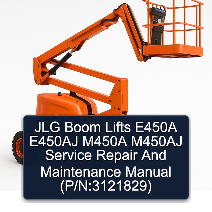 JLG Boom Lifts E450A E450AJ M450A M450AJ Service Repair And Maintenance Manual  (P/N:3121829)