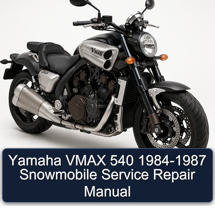 Yamaha VMAX 540 1984-1987 Snowmobile Service Repair Manual