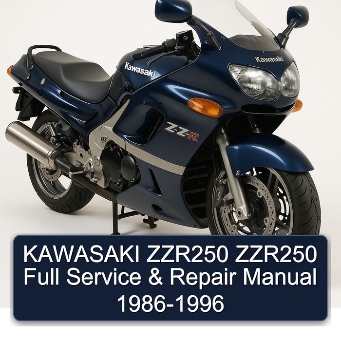 KAWASAKI ZZR250 ZZR250 Full Service & Repair Manual 1986-1996